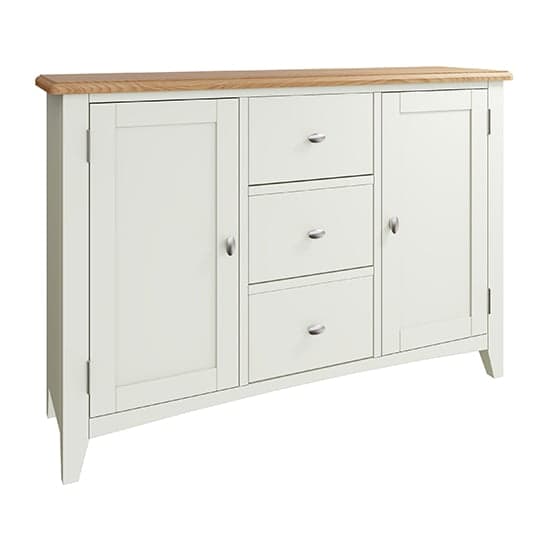 Gilford Wooden 2 Doors 3 Drawers Sideboard In White_2