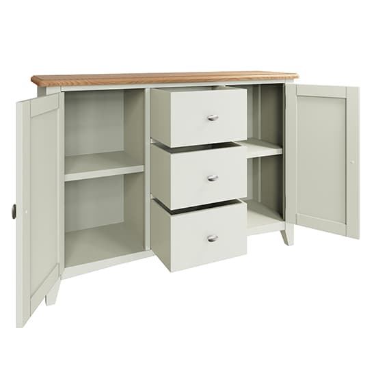 Gilford Wooden 2 Doors 3 Drawers Sideboard In White_3