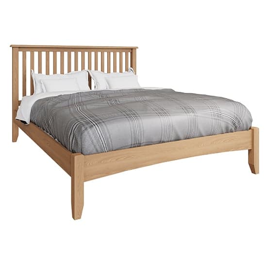 Gilford Wooden King Size Bed In Light Oak_2