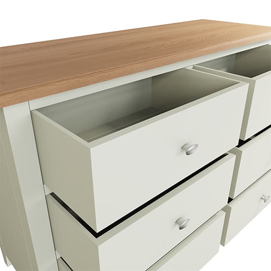 Gilford Wide Wooden Chest Of 6 Drawers In White_5