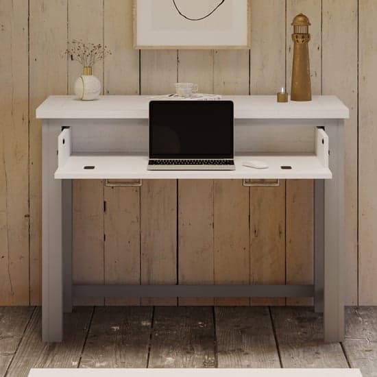 Gilford Wooden Hidden Laptop Desk In Grey_1