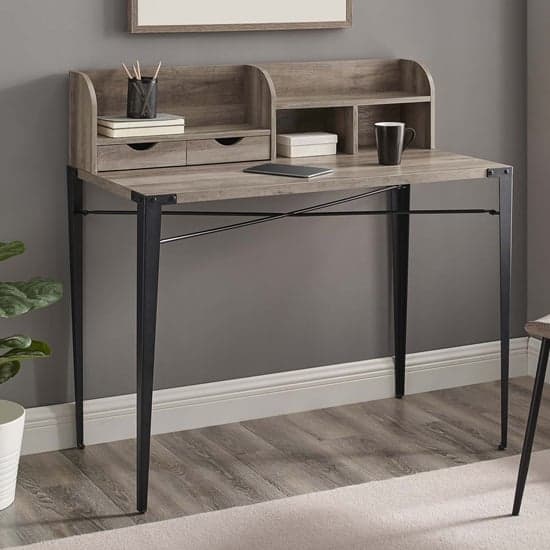 Gilford Wooden Laptop Desk With Hutch Industrial In Grey Wash_1