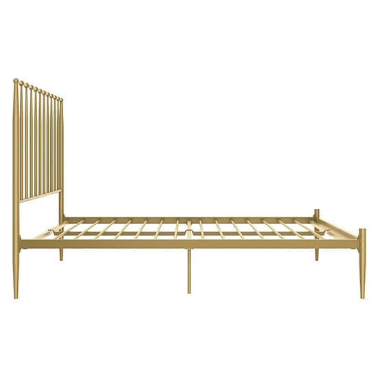 Giulio Metal Double Bed In Gold_4