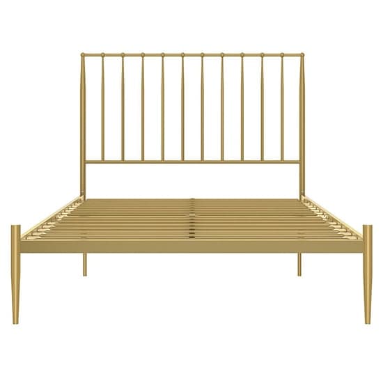 Giulio Metal Double Bed In Gold_5