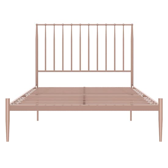 Giulio Metal Double Bed In Millennial Pink_4