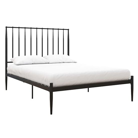 Giulio Metal King Size Bed In Black_3