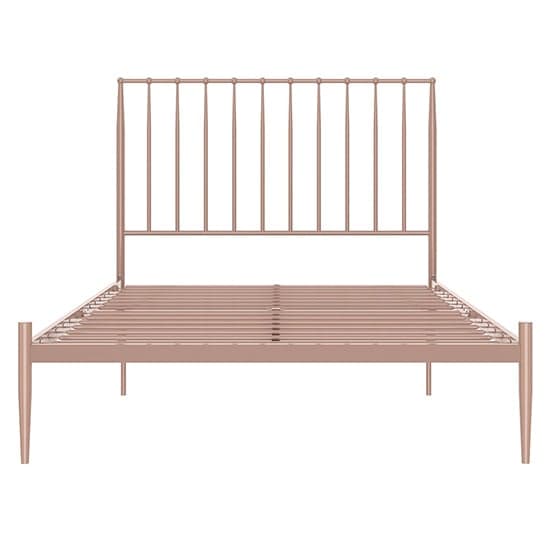 Giulio Metal King Size Bed In Millennial Pink_4