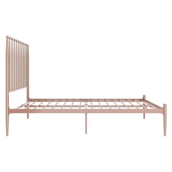 Giulio Metal King Size Bed In Millennial Pink_5