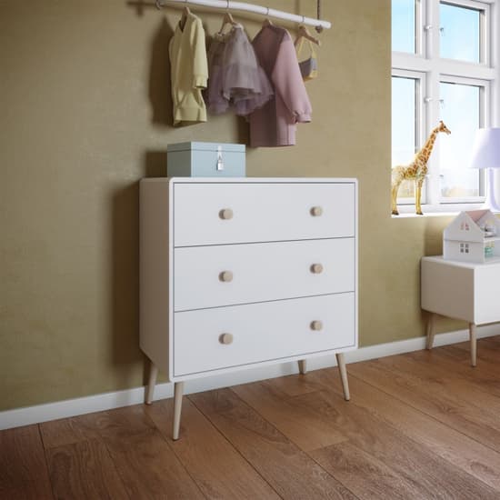 Giza Wooden Chest Of 3 Drawers In Pure White_4