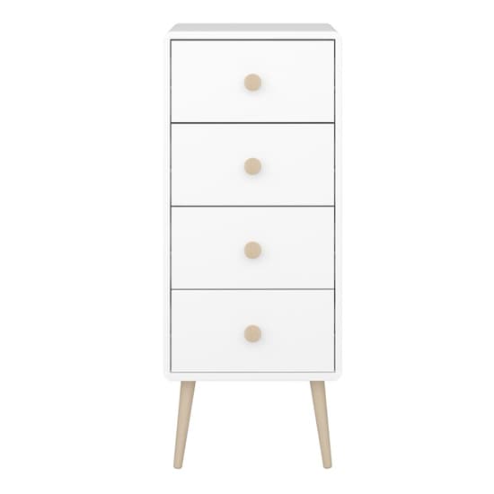 Giza Wooden Chest Of 4 Drawers In Pure White_2