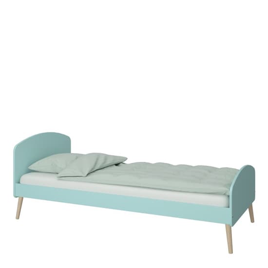 Giza Wooden Single Bed In Cool Mint_2