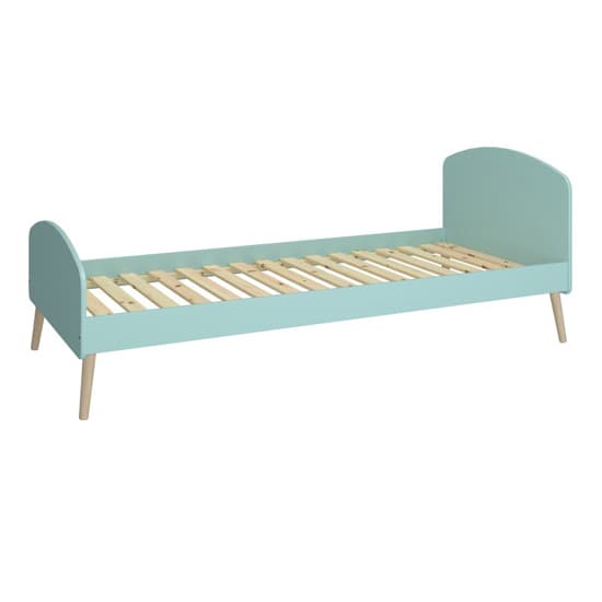 Giza Wooden Single Bed In Cool Mint_5