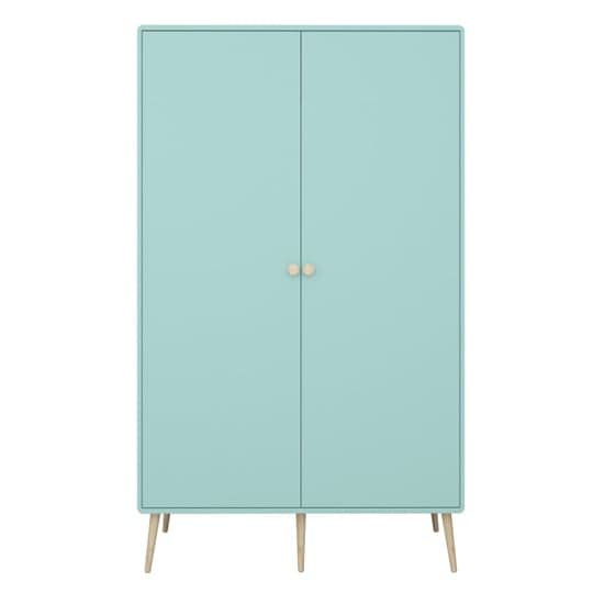 Giza Wooden Wardrobe With 2 Doors In Cool Mint_2