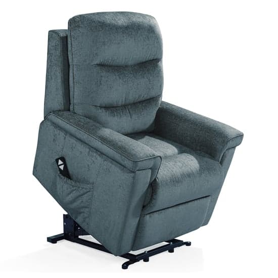 Glance Electric Fabric Recliner Armchair In Charcoal_2