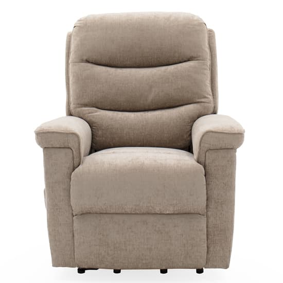 Glance Electric Fabric Recliner Armchair In Mink_3