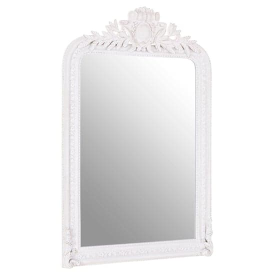 Glaria Rectangular Wall Bedroom Mirror In Weathered White Frame_1
