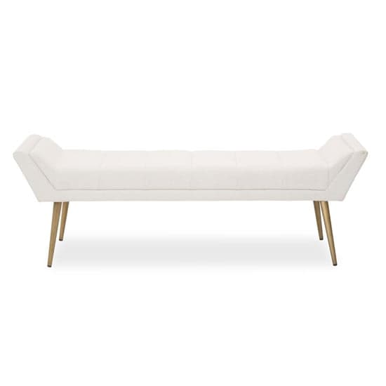 Glidden Fabric Hallway Bench With Angular Legs In Natural_2