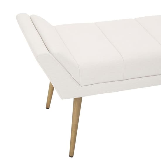 Glidden Fabric Hallway Bench With Angular Legs In Natural_4