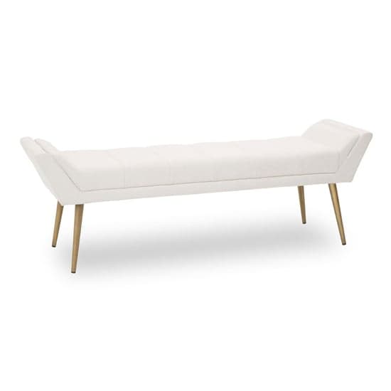 Glidden Fabric Hallway Bench With Angular Legs In Natural_1