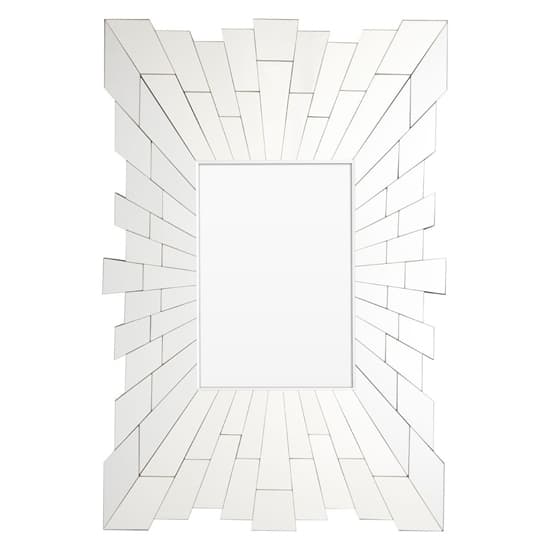 Glitacoz Rectangular Wall Mirror In Silver Glass Frame_2