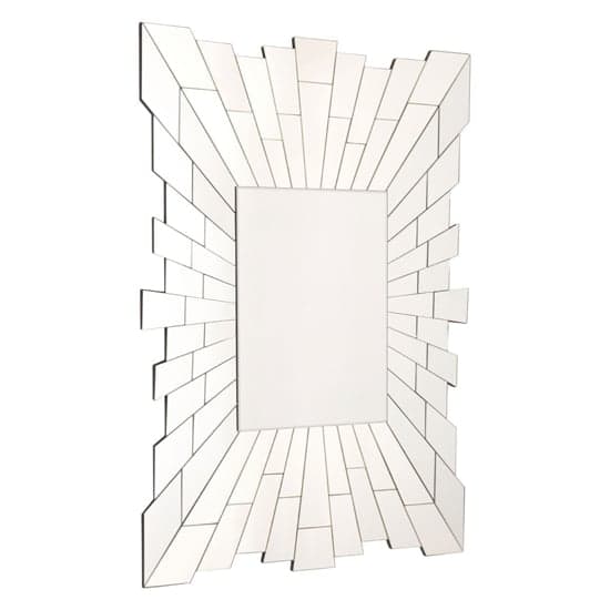 Glitacoz Rectangular Wall Mirror In Silver Glass Frame_1
