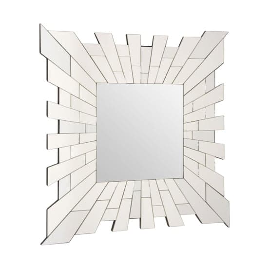 Glitacoz Square Wall Mirror In Silver Frame_2