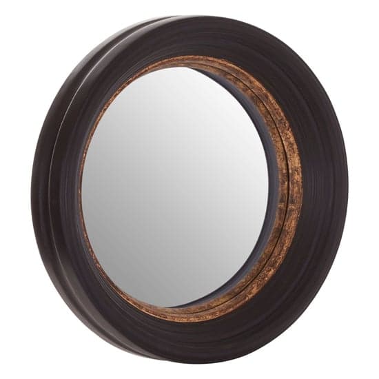 Glonta Concentric Design Wall Mirror In Black And Gold Frame_1