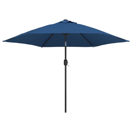 Gloria Parasol With LED Lights And Steel Pole In Azure_3