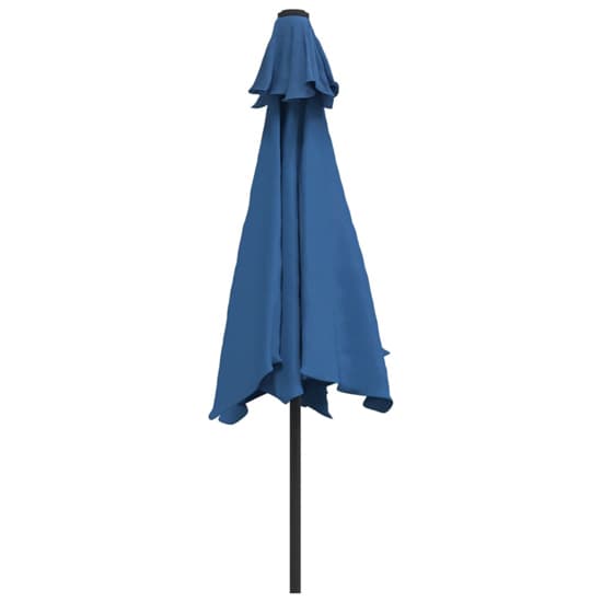 Gloria Parasol With LED Lights And Steel Pole In Azure_6