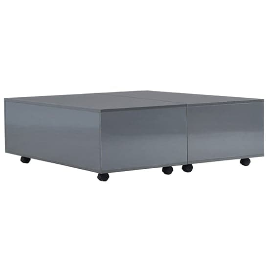 Glyn 100cm High Gloss Storage Coffee Table And Castors In Grey_2