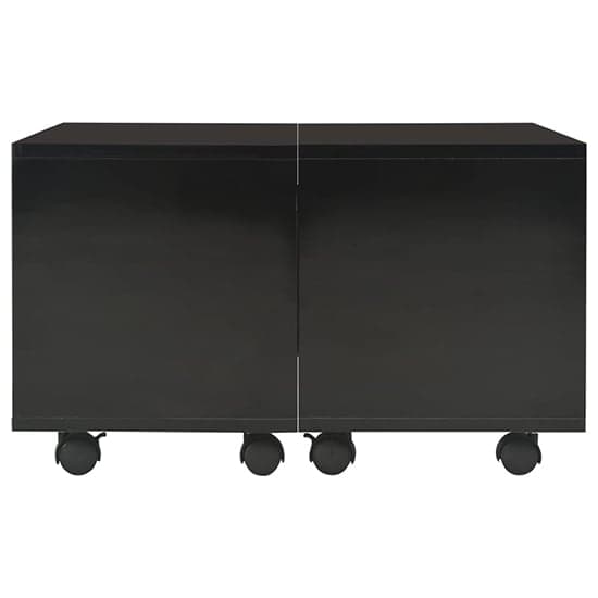 Glyn 60cm High Gloss Storage Coffee Table And Castors In Black_3