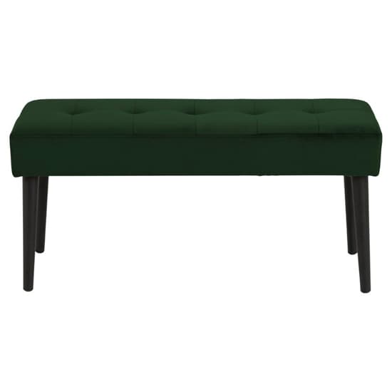 Goleta Fabric Hallway Seating Bench In Forest Green_2