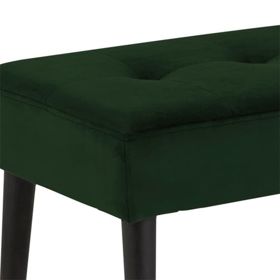 Goleta Fabric Hallway Seating Bench In Forest Green_3