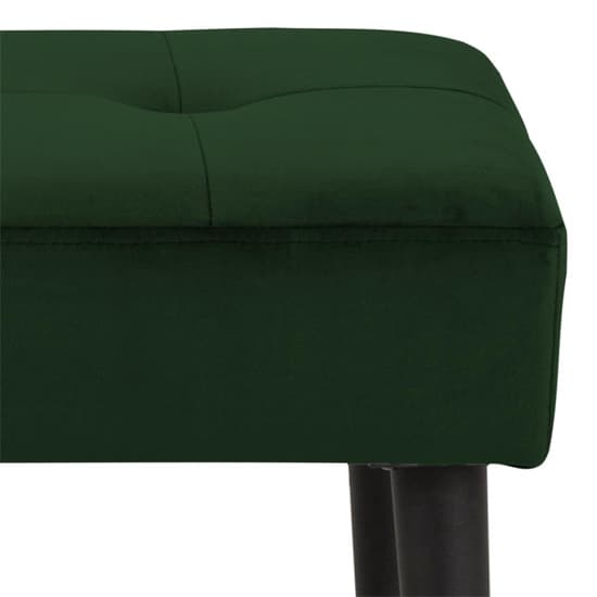 Goleta Fabric Hallway Seating Bench In Forest Green_4