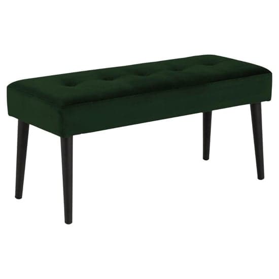 Goleta Fabric Hallway Seating Bench In Forest Green_1