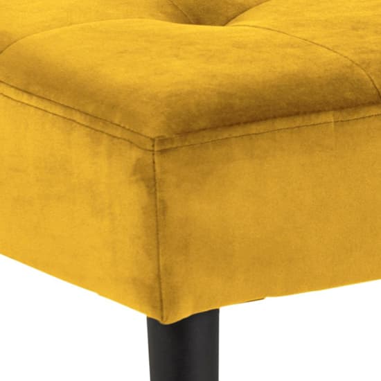 Goleta Fabric Hallway Seating Bench In Yellow_3