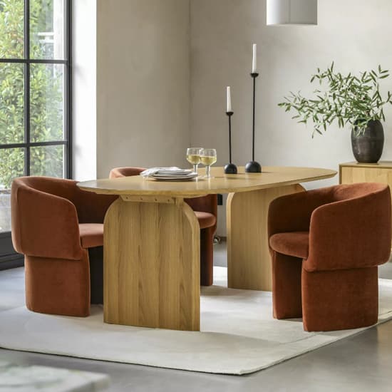 Goleta Wooden Dining Table Rectangular In Matt Natural_6