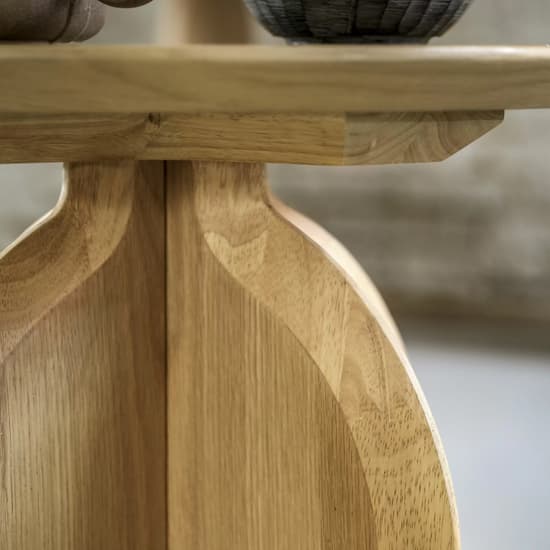 Goleta Wooden Side Table Round In Matt Natural_3
