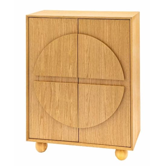 Goleta Wooden Storage Cabinet With 2 Doors In Matt Natural_4