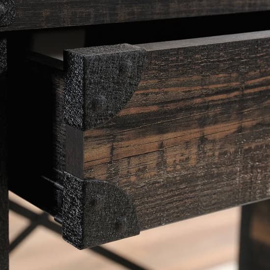 Gorge Wooden Computer Desk In Vintage Carbon Oak Effect_5