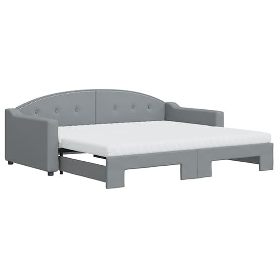Gorizia Fabric Daybed With Guest Bed In Light Grey_2