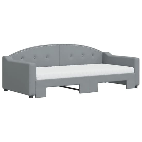 Gorizia Fabric Daybed With Guest Bed In Light Grey_3