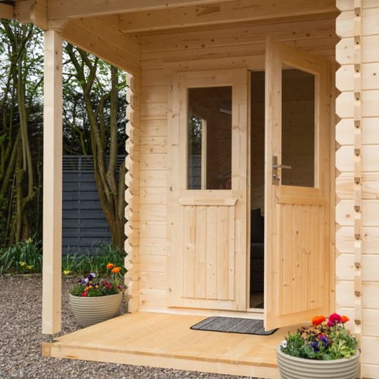 Gower Garden Office Wooden Cabin In Untreated Natural Timber_3
