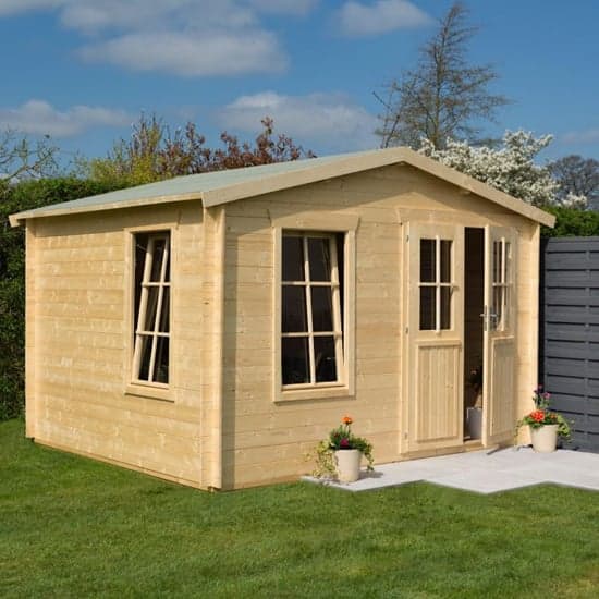 Gower Garden Retreat Wooden Cabin In Untreated Natural Timber_1