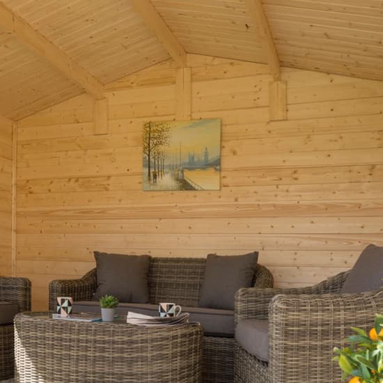 Gower Garden Studio Wooden Cabin In Untreated Natural Timber_8