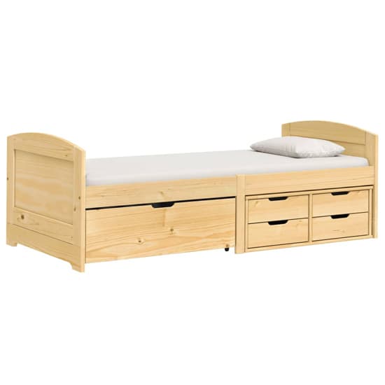 Grace Pinewood Day Bed With 5 Drawers In Brown_2