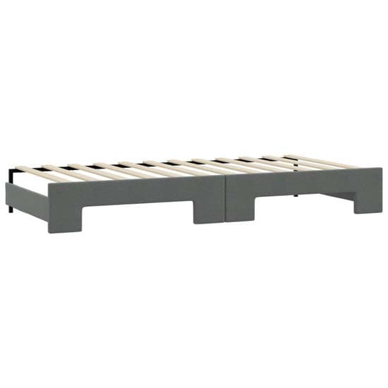 Grasse Velvet Daybed With Trundle And Drawers In Dark Grey_5