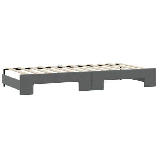 Grasse Velvet Daybed With Trundle And Mattresses In Dark Grey_5