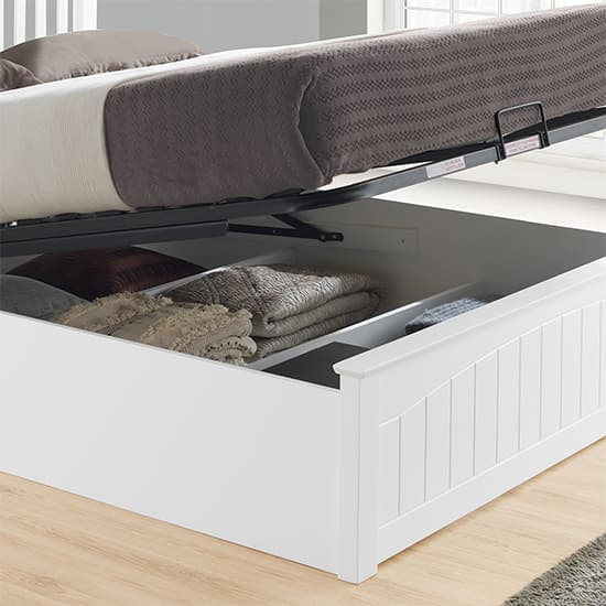 Grayson Wooden Ottoman Storage King Size Bed In White_9