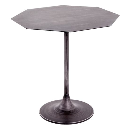 Greenbay Octagonal Metal Side Table In Black Mottled_1